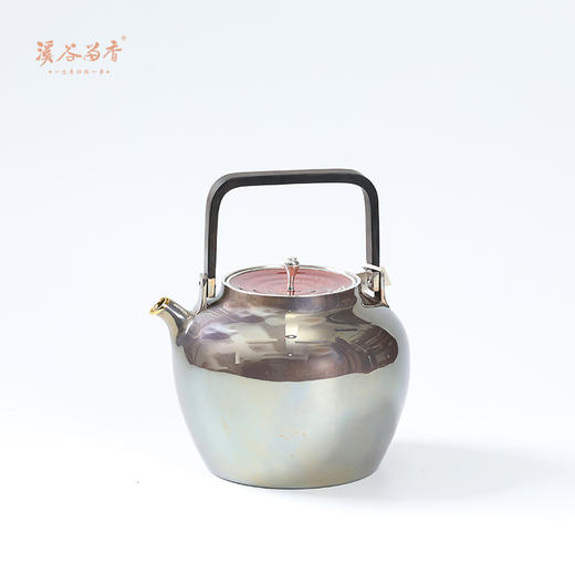 溪谷留香 银壶 枣型木把提梁 克重450g/容量800ml 商品图3