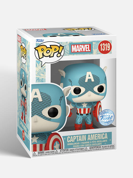 Funko POP Marvel D100 RR Captain America美漫 漫威英雄POP公仔美国队长限定款手办 74479 商品图4