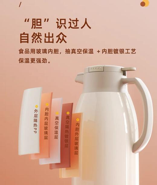嘉特悦享简约全塑保温壶1.6L-两只装 商品图2