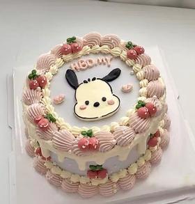 【臻品系列】---【复古花边手绘帕恰狗】