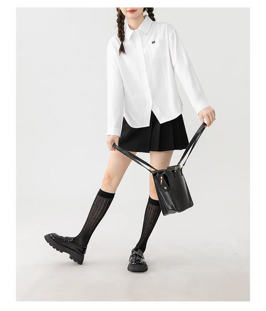 裁缝学苑AS151POLO领长袖衬衫纸样女装秋季内搭打底叠穿衬衣上衣样板 商品图4