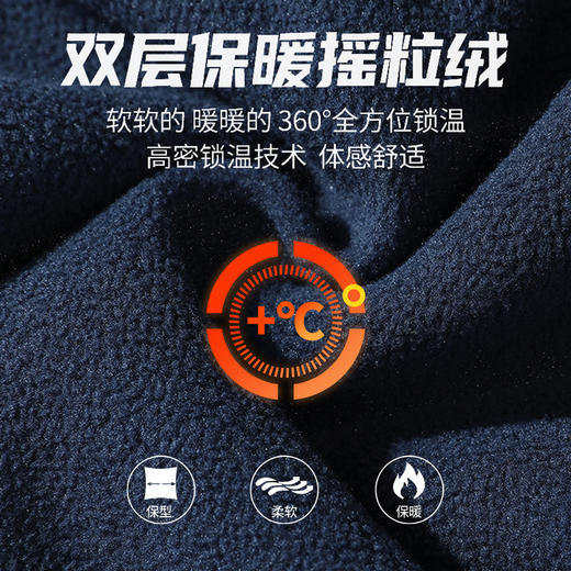 【新款DH】大依优型大码抓绒休闲裤束脚加肥加大男装舒适胖子肥佬百搭长裤运动裤 商品图3