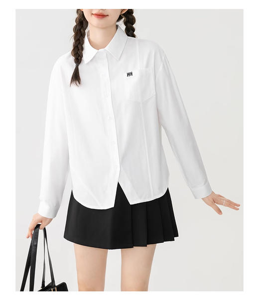 裁缝学苑AS151POLO领长袖衬衫纸样女装秋季内搭打底叠穿衬衣上衣样板 商品图2