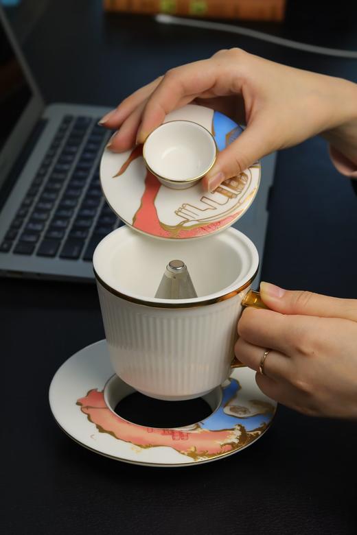 三博文创—两江交汇茶咖杯 商品图2