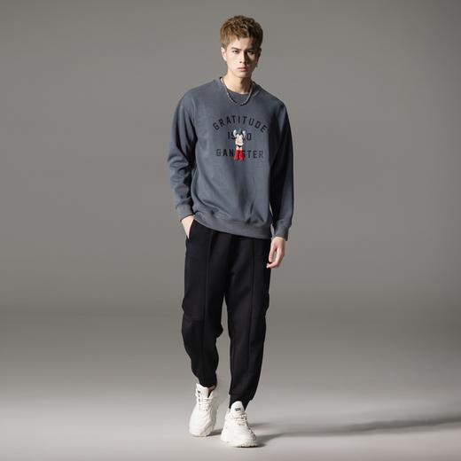 PINLI品立2024春季新款男士印花圆领休闲套头卫衣上衣BG233109040 商品图4