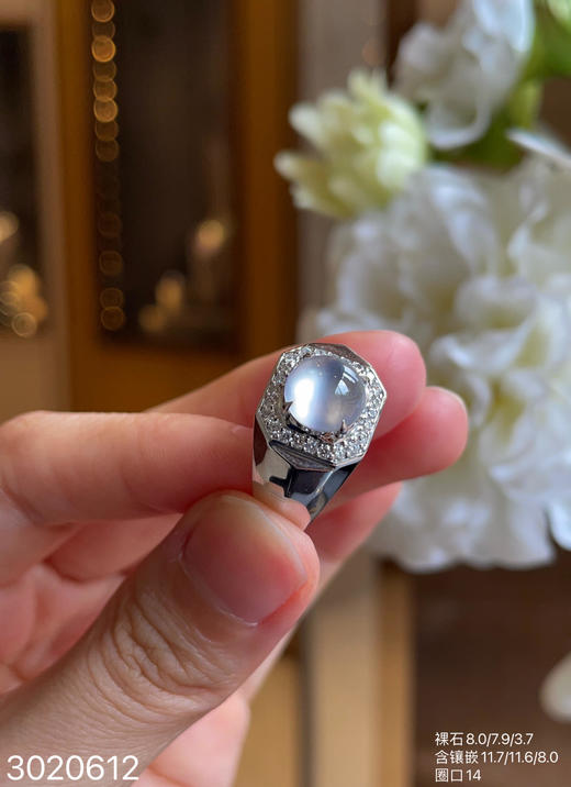 3020612，玻璃蛋面戒指。具体价格微信咨询 商品图7