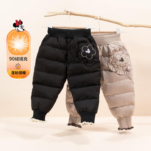 迪士尼秋冬长裤防风保暖外出裤女童学生运动休闲裤234K1363
 商品图5