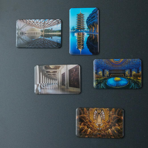 牛首山文创建筑风貌水晶冰箱贴国潮创意男女礼物装饰品冰箱磁贴饰 商品图4