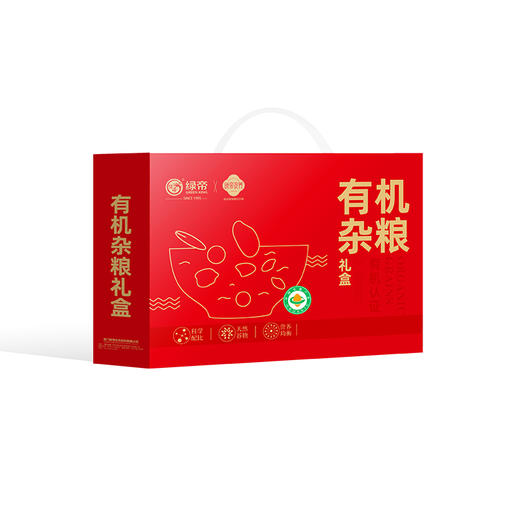 【严选】绿帝年货礼盒有机杂粮礼盒1.98kg（厂家直发） 商品图1