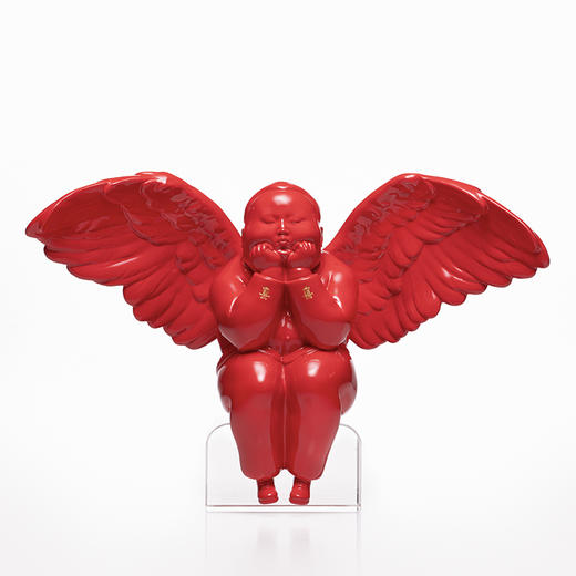 稀奇艺术桌面摆件《双喜天使-龙》限量收藏雕塑 商品图2