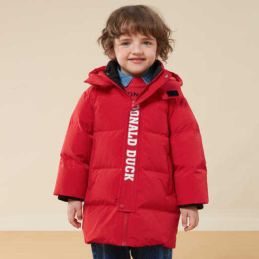 迪士尼唐老鸭秋冬童装连帽加厚保暖羽绒外套中长款款羽绒服234S1847
 商品图6