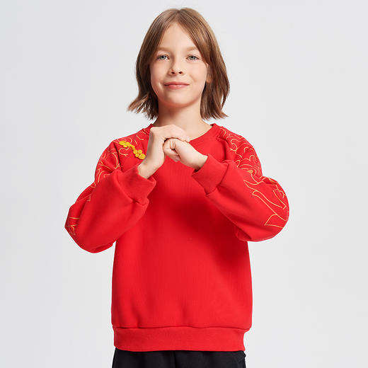 SIIJJEYY冬季儿童新年红色男童女童国风拜年服100% 商品图5