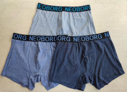 IY-76A男式时尚橡筋AB纱棉平角裤（二枚组） 商品图0