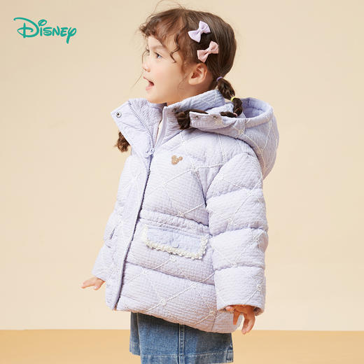 迪士尼女童羽绒服秋冬新品儿童轻薄连帽羽绒服外套234S1832
 商品图6