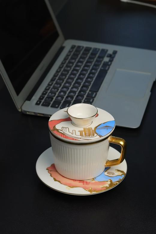 三博文创—两江交汇茶咖杯 商品图1