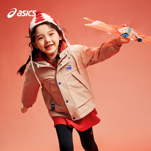 asics/亚瑟士童装24年新男女童防水透气保暖夹棉外套设计师联名款 商品图1