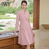 IWY/艺考粉色连衣裙女小个子名媛职业装高级感主持人上镜装工作服Q1033-P 商品缩略图1
