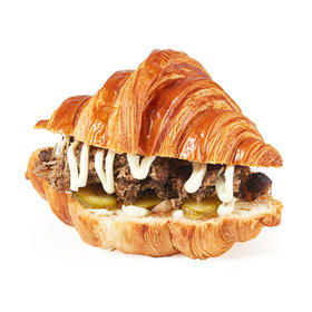 科尔沁牛肉牛角三明治