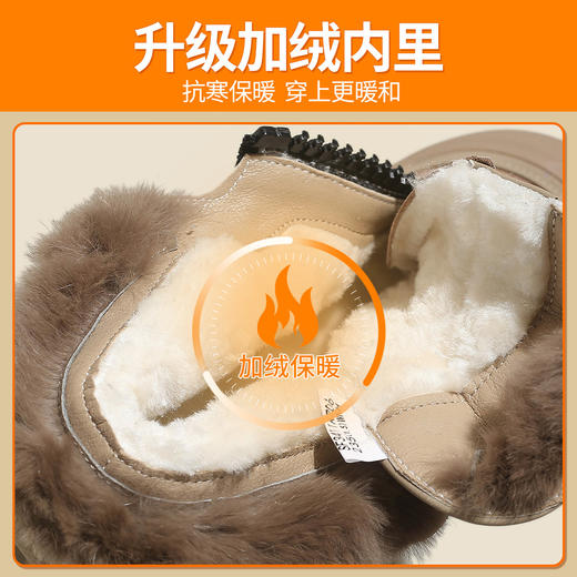品质好货 | Safiya/索菲娅2023新款加绒短靴兔毛一体雪地靴棉鞋 SF3411A706 商品图6