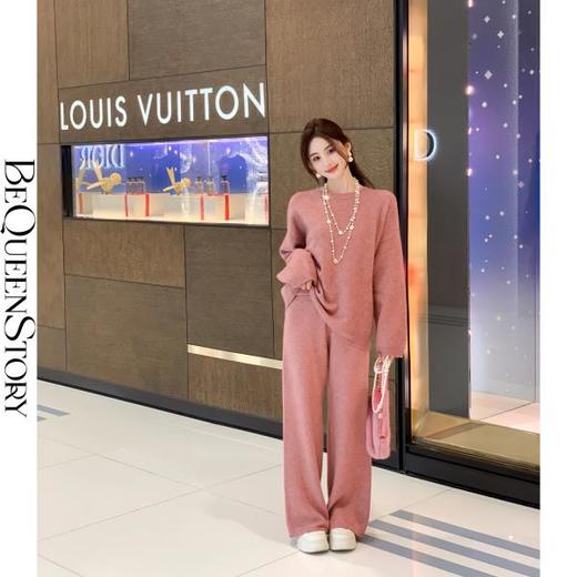 【孤品样衣，不退不换】【圣诞情书】藏牛绒牦牛毛保暖绵羊毛红色毛衣套装秋冬 商品图4