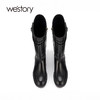 westory2023年新品法式复古时装靴方跟高筒长靴W23DQ83061 商品缩略图1