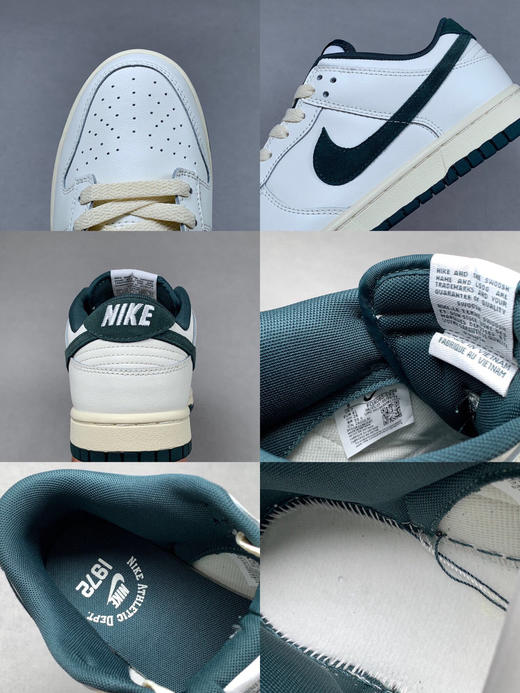 秋冬特惠💰530 莞产版本 # Nike DUNK Low Athletic Department 防滑耐磨 做旧白绿 商品图8