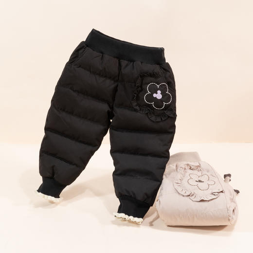 迪士尼秋冬长裤防风保暖外出裤女童学生运动休闲裤234K1363
 商品图6