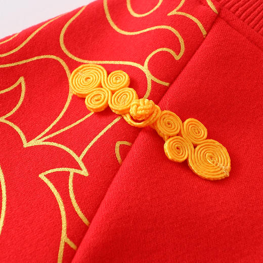 SIIJJEYY冬季儿童新年红色男童女童国风拜年服100% 商品图3