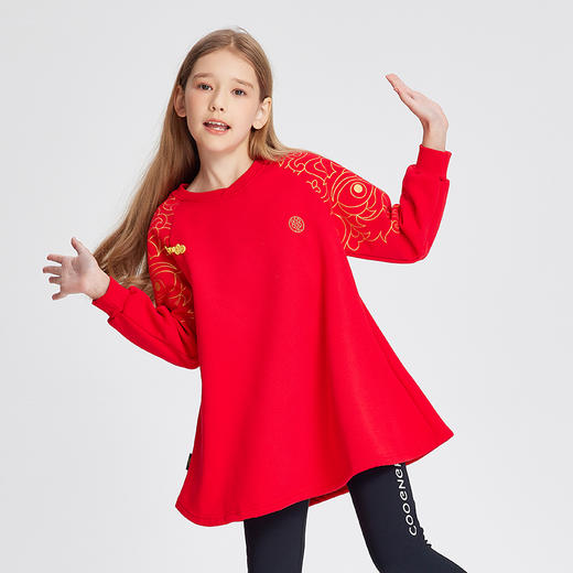 SIIJJEYY冬季儿童新年红色男童女童国风拜年服100% 商品图0