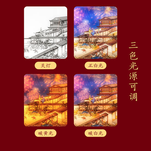 【故宫礼品】灯彩紫禁城新年灯光画 商品图4