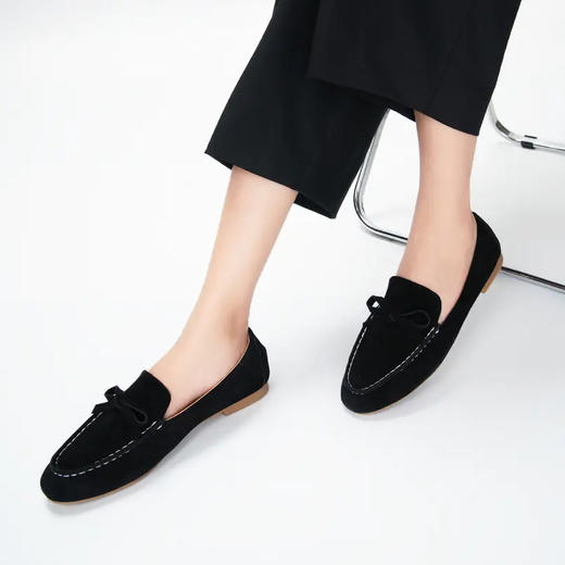 复古休闲反绒牛皮乐福鞋，慵懒随性，时髦有型【G】 商品图3