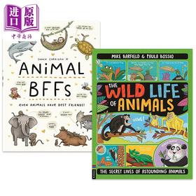 【中商原版】动物大百科英文原版儿童科普绘本2册套装 动物的野生生活The Wild Life Of Animals 动物也有好朋友Animal BFFs