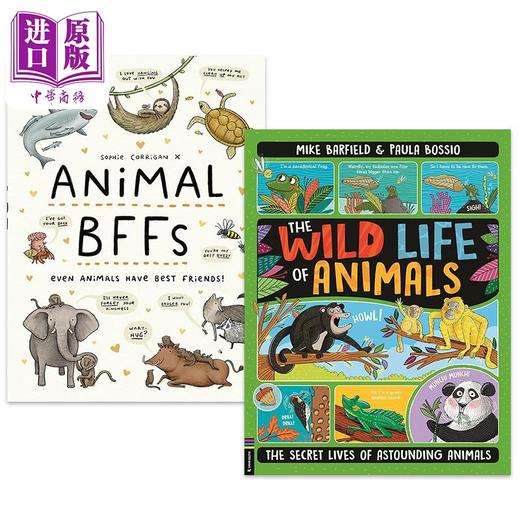 【中商原版】动物大百科英文原版儿童科普绘本2册套装 动物的野生生活The Wild Life Of Animals 动物也有好朋友Animal BFFs 商品图0
