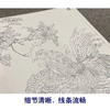 【大彩图】邹传安工笔画白描底稿小品《两心合影共依依》公鸡临摹勾线花鸟线稿HN28 商品缩略图4