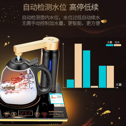 金灶D80电磁茶炉全自动上水电热水壶煮茶器烧水煮水壶保温一体 商品图3