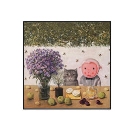 杨媛媛《野蜂飞舞》版画