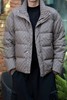 S340474334复古菱格立领羽绒服 商品缩略图1
