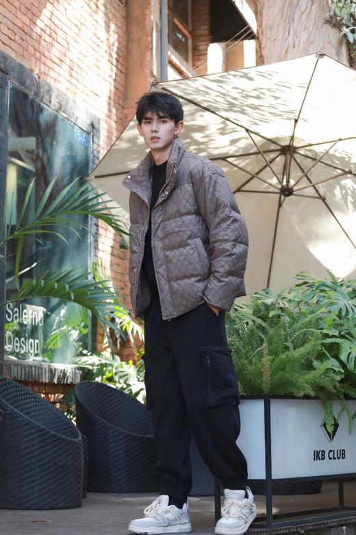 S340474334复古菱格立领羽绒服 商品图4