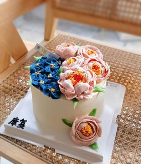 花开富贵（豆沙牡丹裱花）