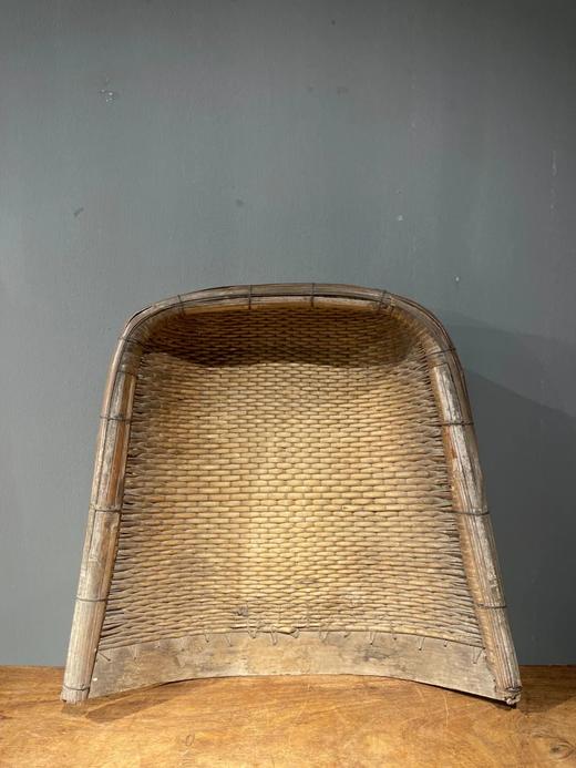 竹架蒲草编老簸箕，顺丰包邮 商品图0