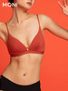 （红品）莫妮MONI红色内衣无钢圈本命年套装舒适超薄结婚文胸蕾丝抹胸内衣 商品缩略图1