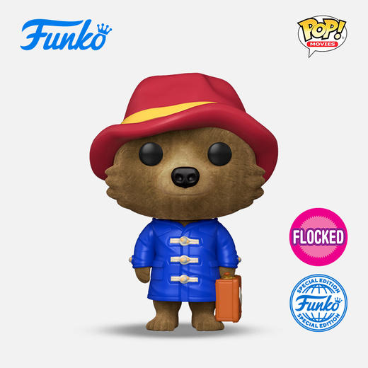 Funko POP Movies Paddington Paddington w/Case(FL)电影 帕丁顿熊POP公仔帕丁顿熊与行李箱限定植绒款 73707 商品图0