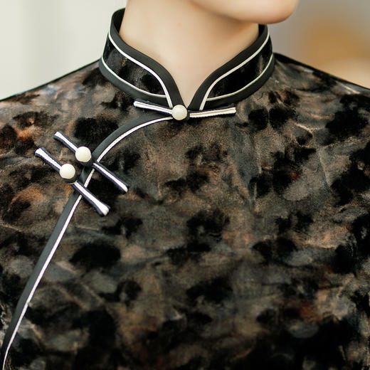 SYG-681秋新款韩国绒连衣裙长袖女高贵气质秋冬长裙子 商品图4