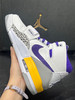 秋冬特惠💰450 Jordan Legacy 312 lakers 湖人 减震防滑 高帮 复古篮球鞋 白紫色 商品缩略图4