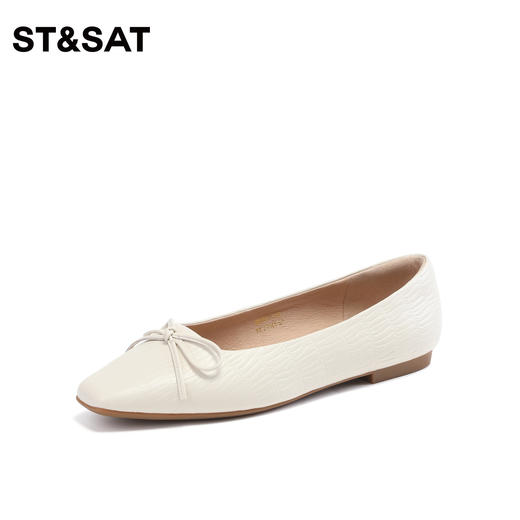 星期六舒适平底单鞋平底方头芭蕾鞋SS33111132 商品图4