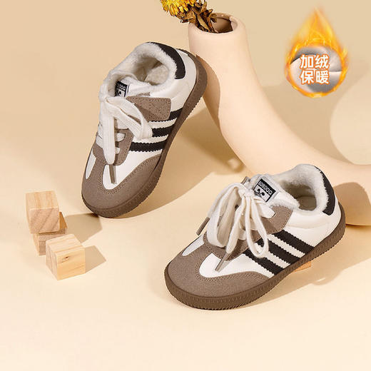 【保暖加绒❗️巴布豆儿童童鞋】百搭软底德训鞋，冬季新款加绒加厚保暖 男女童宝宝鞋棉鞋德训鞋 跑跳无压力马年送礼新年礼盒年货礼盒新年礼盒年货礼盒 商品图1