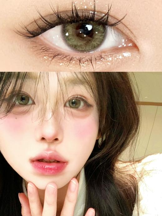 leenscolor 一颗橄榄 绿 14.0mm 年抛 含硅水凝胶 商品图1