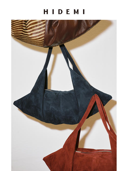 HIDEMI 行囊系列麂皮小号两用包 商品图3