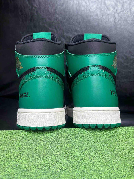 秋冬特惠💰500 公司级 # Air Jordan 1 High Golf 潮流舒适 减震耐磨高帮 复古篮球鞋 男款绿黑 商品图2