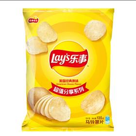 乐事薯片经典原味135g